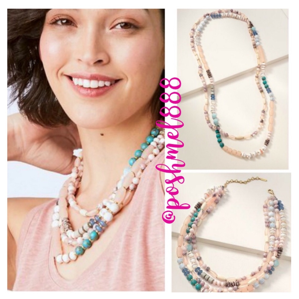 Stella & Dot | Summer Dream Pastels/Neutrals Versatile Brix Beaded Neckl…